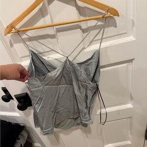 H&M Silver Camisole Top